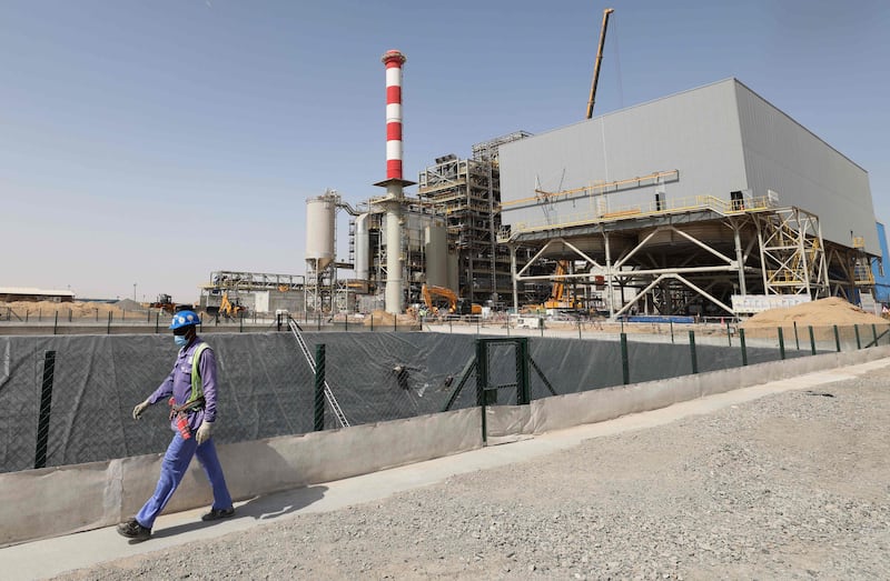 Construction at the waste-to-energy plant in Sharjah is complete and systems testing has started. AFP