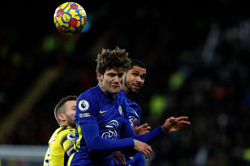 Marcos Alonso, 7 - A testing night for the left-back who was put under unrelenting pressure by the hosts who targeted the Chelsea right. He had a big hand in the opening goal though, and quickly helped alert the officials when a fan was taken ill. PA
