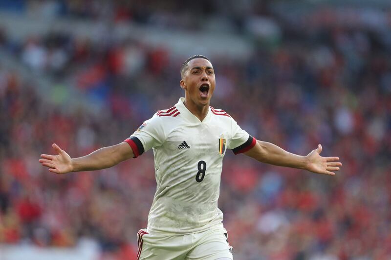 Youri Tielemans - 8. Perfect timing of his run and an even better strike from the midfielder after a well worked move. Clinically side-footed his fifth international goal to open the scoring for the visitors early after half-time. AFP