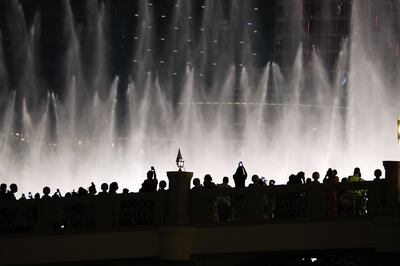 A special show for the Dubai Fountain has also been planned for New Year's Eve. Chris Whiteoak / The National