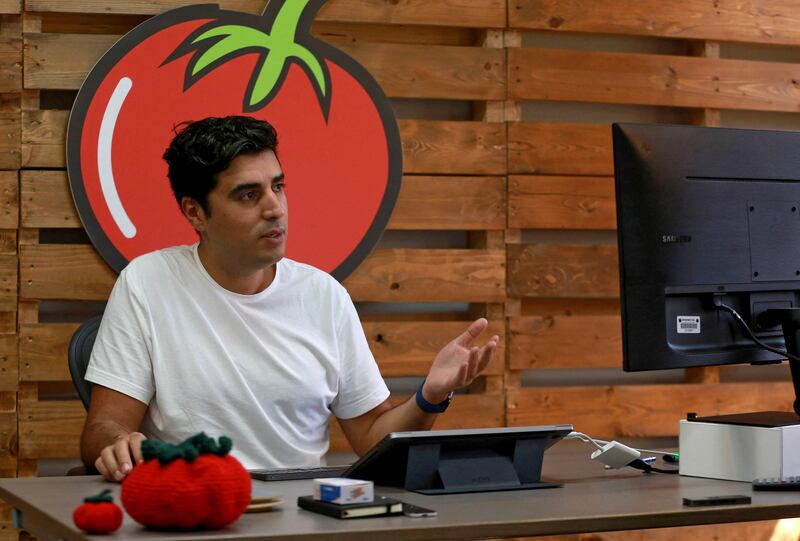 "There is a very big gap in this market that we are trying to fill," says founder and chief executive Hussam Hammo. The company's name means tomato.