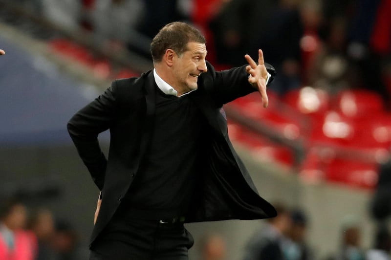 Soccer Football - Carabao Cup Fourth Round - Tottenham Hotspur vs West Ham United - Wembley Stadium, London, Britain - October 25, 2017     West Ham United manager Slaven Bilic                  Action Images via Reuters/Paul Childs     EDITORIAL USE ONLY. No use with unauthorized audio, video, data, fixture lists, club/league logos or "live" services. Online in-match use limited to 75 images, no video emulation. No use in betting, games or single club/league/player publications. Please contact your account representative for further details.