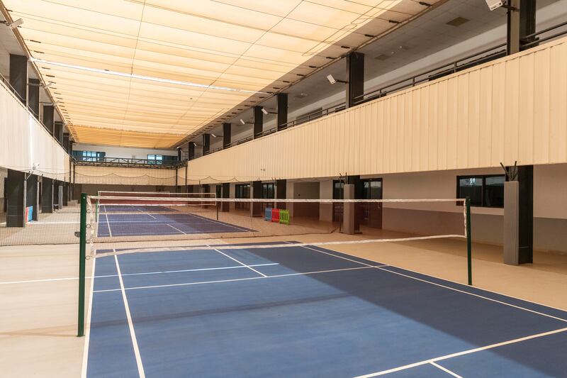 The indoor courts at Glendale International School. Antonie Robertson/The National