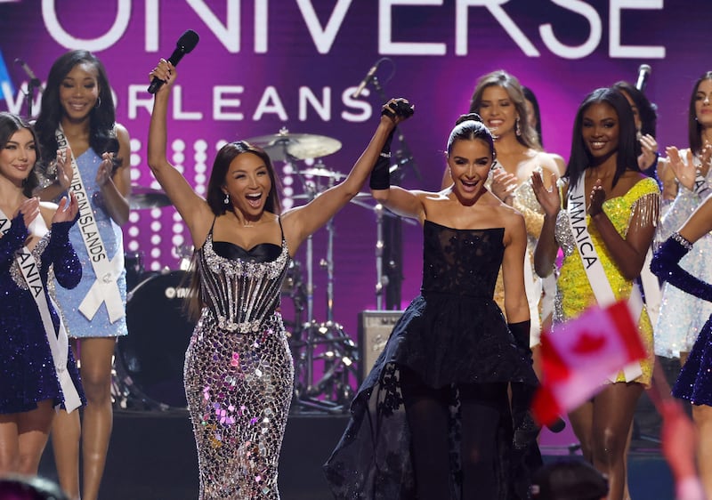 Jeannie Mai Jenkins and Olivia Culpo host the competition. Getty Images