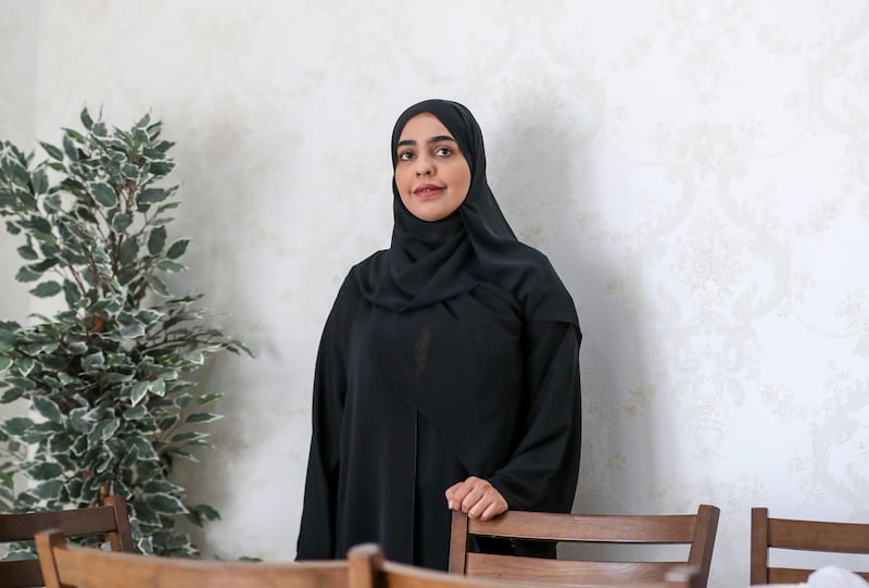Nora Al Neyadi-Al Ain Nora Al Neyadi, Emirati teacher wins best teacher award, Al Ain on June 29, 2021. Khushnum Bhandari/ The National
Reporter: Shireena Al Nowais News