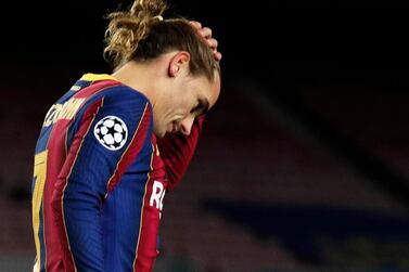 Antoine Griezmann during Barcelona's Champions League defeat to Juventus. Reuters