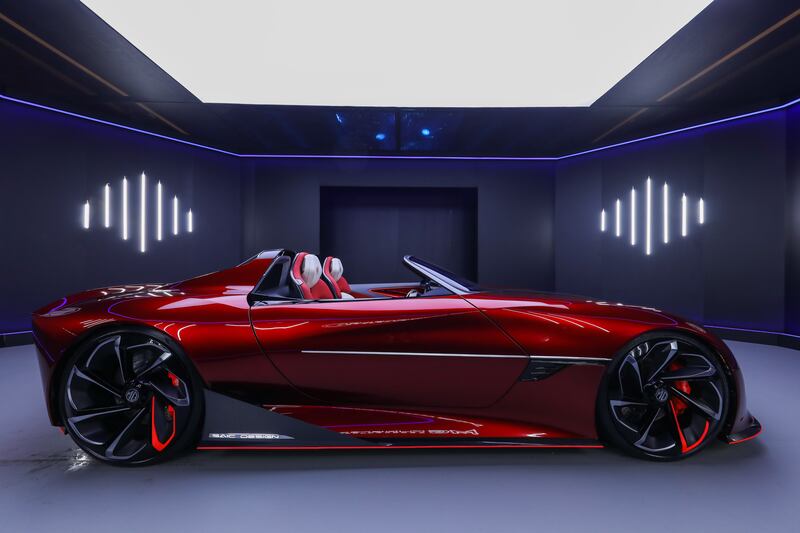 The MG Cyberster concept was unveiled in 2021.