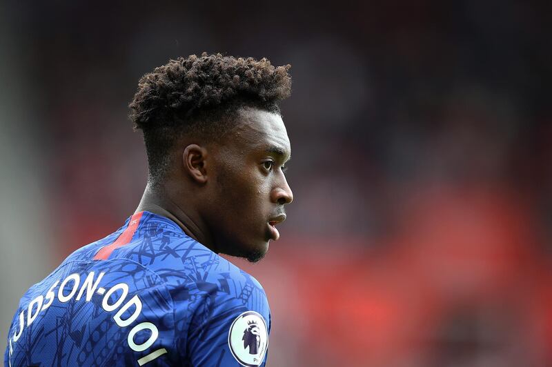 SOUTHAMPTON, ENGLAND - OCTOBER 06:  Callum Hudson-Odoi of Chelsea looks on during the Premier League match between Southampton FC and Chelsea FC at St Mary's Stadium on October 06, 2019 in Southampton, United Kingdom. (Photo by Julian Finney/Getty Images)