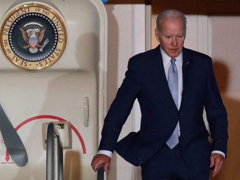 US President Joe Biden in Mexico. Reuters
