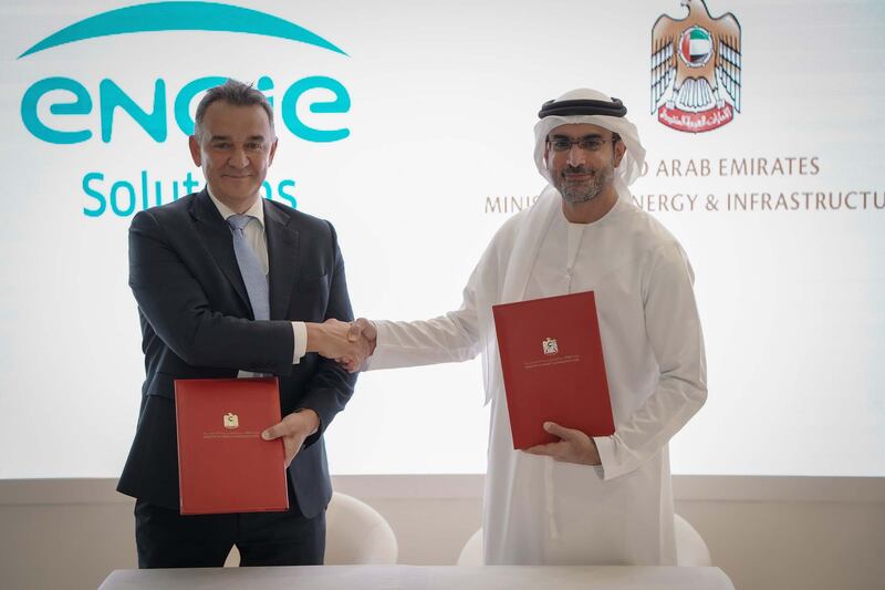 Engie Solutions and the UAE Ministry of Energy and Infrastructure will jointly develop "technical co-operation” on clean energy projects. Photo: Engie Solutions