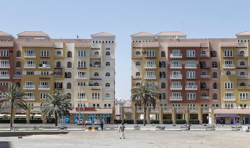 DUBAI, UNITED ARAB EMIRATES, 30 APRIL, 2015. Stock photography of apartment buildings in International City developed by Nakheel. (Photo: Antonie Robertson) Journalist: STOCK. Section: Business. *** Local Caption ***  AR_3004_Stock_International_City10.JPG