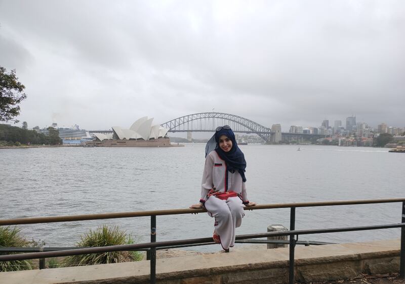 Sydney, Australia, was the last stop in the Emirati's record-breaking trip.