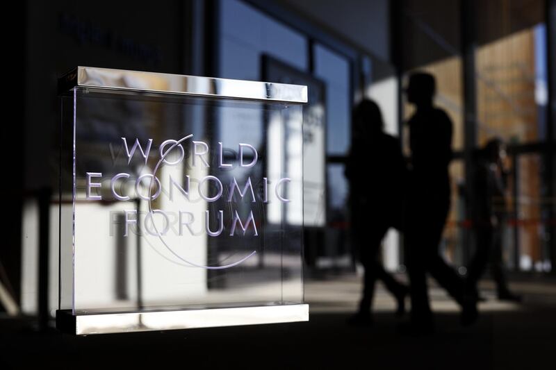 Attendees depart the Congress Center on the closing day of the World Economic Forum (WEF) in Davos, Switzerland, on Friday, Jan. 25, 2019. World leaders, influential executives, bankers and policy makers attend the 49th annual meeting of the World Economic Forum in Davos from Jan. 22 - 25. Photographer: Jason Alden/Bloomberg