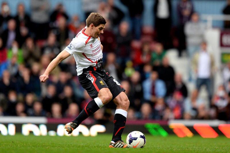 Centre midfield: Steven Gerrard, Liverpool. His ability to score high-pressure penalties could be the factor that wins Liverpool the league. Mike Hewitt / Getty Images