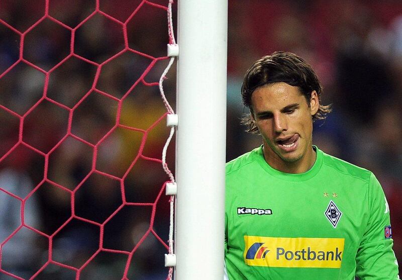 Yann Sommer had a night to forget on Borussia Monchengladbach's return to the Uefa Champions League. Cristina Quicler / AFP