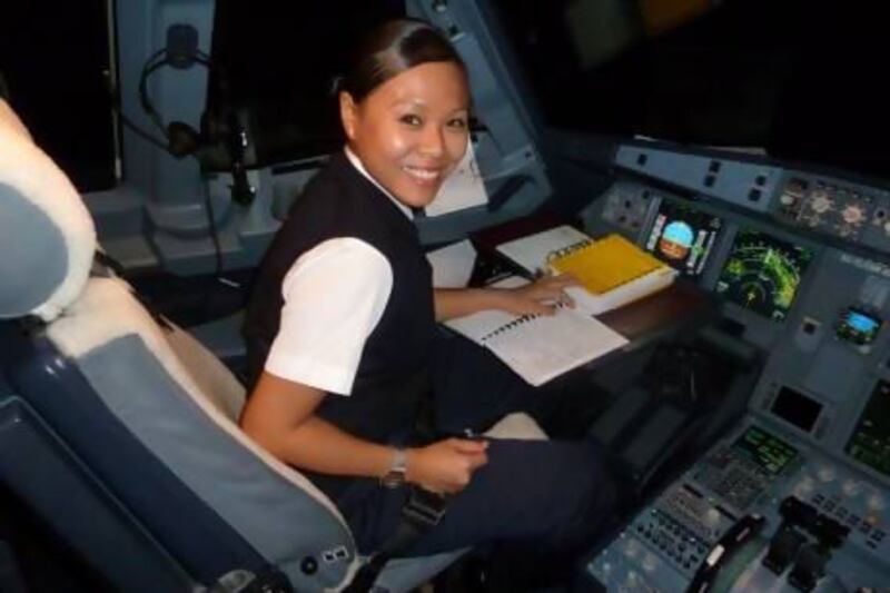 Always ready for a challenge, Suzanna Seng went from being a cabin crew member to a pilot within a decade at Etihad Airways. Courtesy Etihad