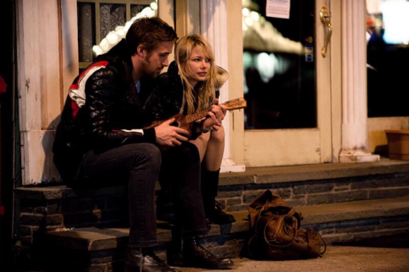 More proof the ukulele is experiencing a revival: Ryan Gosling as Dean plays a uke for Michelle Williams’s character Cindy in the 2010 film Blue Valentine. Davi Russo / The Weinstein Company