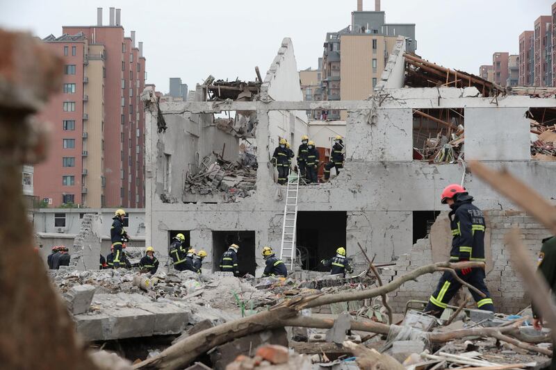 State media said the blast occurred in a demolished factory at around 9am local time. Reuters