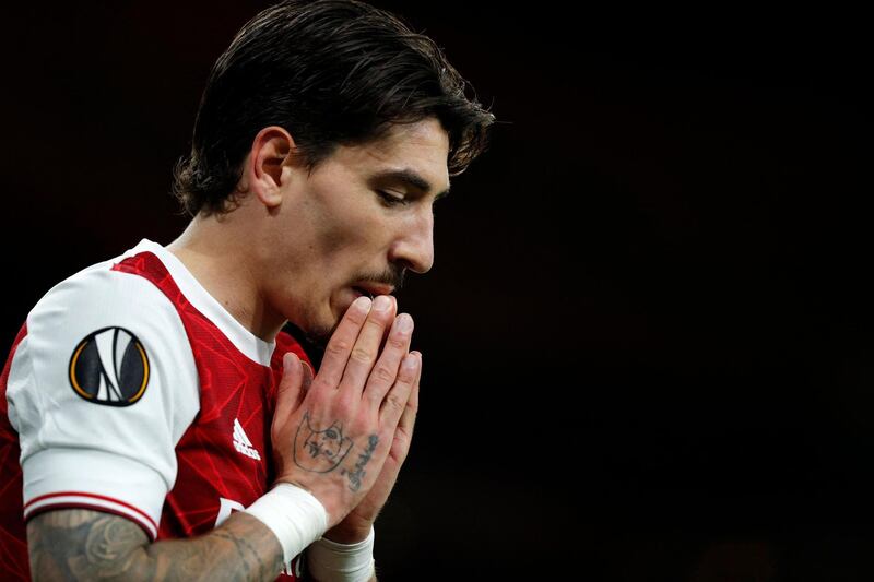 Hector Bellerin 7 - Frequent runs up the flank helped Arsenal advance up the field and the right-back looked to have assisted the opening goal before Aubameyang headed against the post. AFP