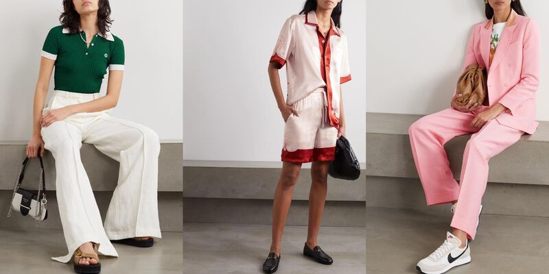 Pieces from Casablanca’s womenswear collection at Net-a-Porter. Net-a-Porter