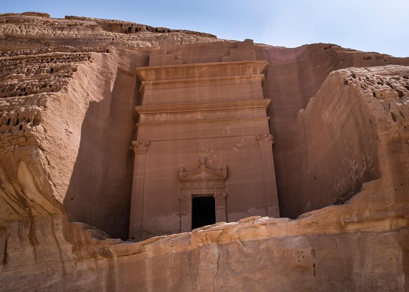 RIYADH, KINGDOM OF SAUDI ARABIA. 29 SEPTEMBER 2019. 
Madaen Saleh tombs in Al Ula. 
(Photo: Reem Mohammed/The National)

Reporter:
Section: