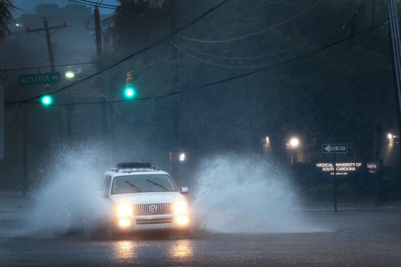 Ian is now hitting South Carolina as a Category 1 storm near Charleston. Getty Images / AFP