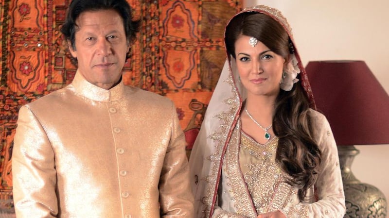 Imran and Reham Khan are pictured here on their wedding day in January 8 2015 in Islamabad. They were married for just one year. AFP