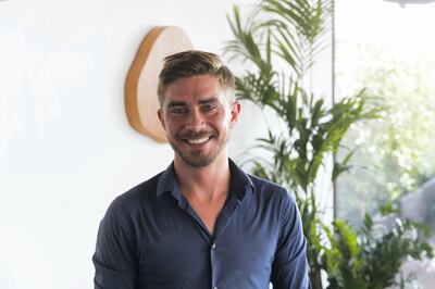 Dubai, United Arab Emirates, October 17, 2017:    Ryan Fourie, beverage manager of Azure Beach Club in the Jumeirah Beach Residence area of Dubai October 17, 2017. Christopher Pike / The National

Reporter: David Dunn
Section: Business