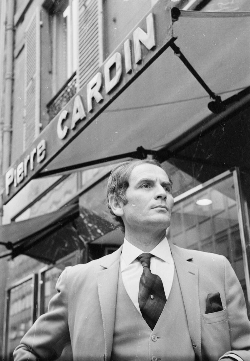 Pierre Cardin outside the fashion house he founded in 1953. Getty Images