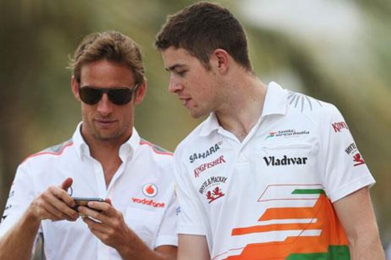 Paul di Resta was following Jenson Button around the paddock on Friday, but Sunday the roles will be reversed as the Force India driver out-qualified the McLaren driver at the Sakhir International Circuit for the Bahrain Grand Prix.