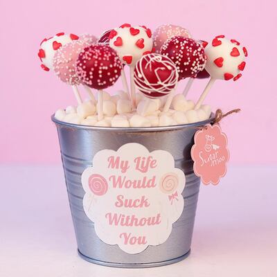 My Life Would Suck With Out You Cake Pops. Courtesy SugarMoo
