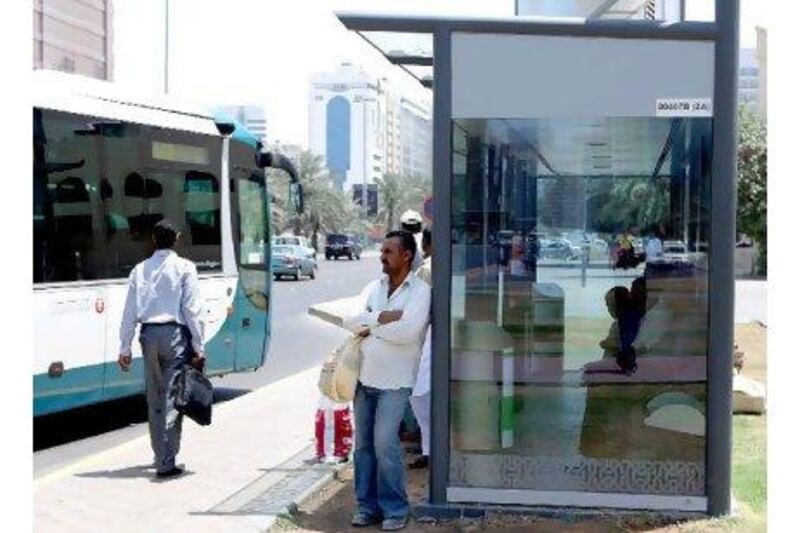 A reader has detailed the ambitious plans of the Department of Transport to increase the number of air-conditioned bus shelters in Abu Dhabi. Rich-Joseph Facun / The National