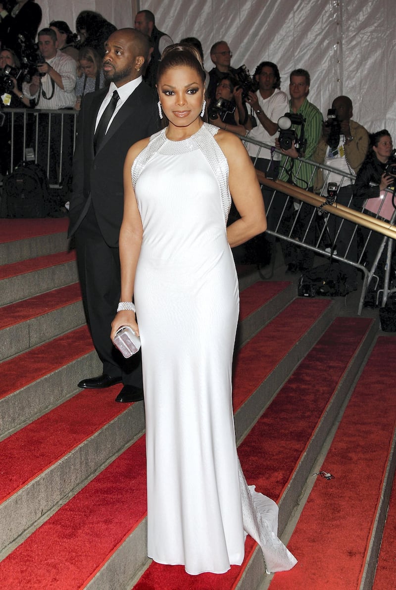 NEW YORK - MAY 05:  Producer Jermaine Dupri (L) and actress/singer Janet Jackson arrive at the Metropolitan Museum of Art Costume Institute Gala, Superheroes: Fashion and Fantasy, held at the Metropolitan Museum of Art on May 5, 2008 in New York City.  (Photo by Stephen Lovekin/Getty Images)