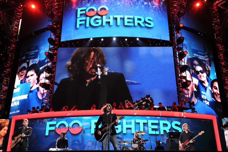 The Foo Fighters are due to perform at Joe Biden's inauguration. AFP