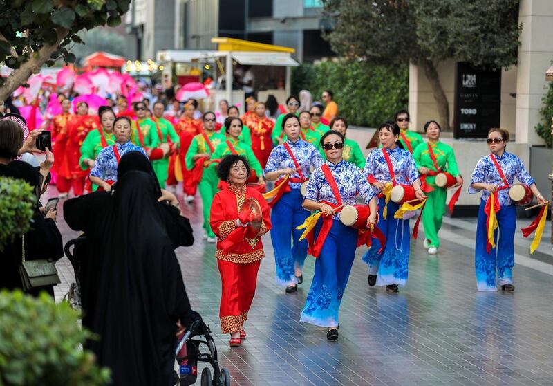 Dubai, UAE, February 16, 2018.  1500 people to attend Chinese New Year parade at City Walk.
Victor Besa / The National
National