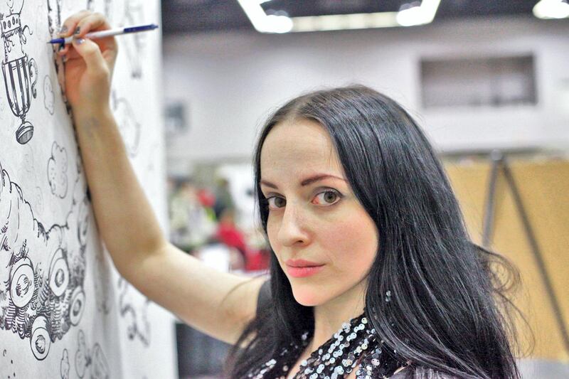 US journalist and artist Molly Crabapple. Courtesy Lina Ghaibeh