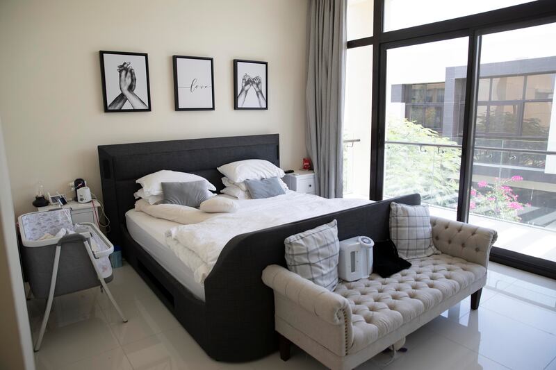 There are five bedrooms in Luigi and Samantha Mallozzi's home in Damac Hills.
