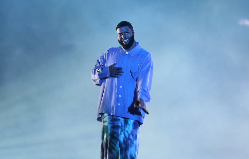Khalid performed a sweet low-key set to kick of the 2021 Abu Dhabi F1 after-race concerts Pawan Singh / The National