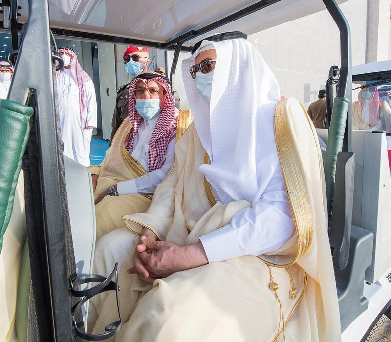 Officials take a tour of the new facility in Al Qassim region. All pictures courtesy Salam Veterinary and Camel Hospital