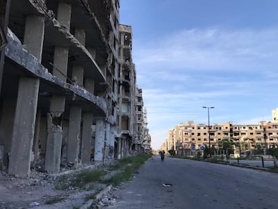 An empty street in Homs. Gareth Browne / The National
