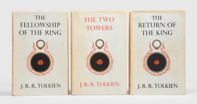 First editions of J R R Tolkien’s 'The Lord of the Rings' trilogy, one of the most popular works of literature in the 20th century, are for sale for £27,500 (Dh129,000). Peter Harrington