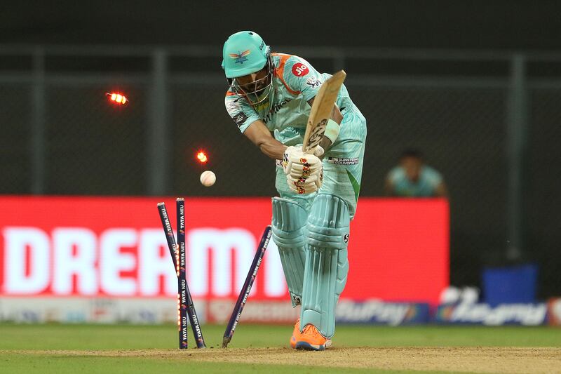 KL Rahul is clean bowled by Rajasthan Royals' Trent Boult. Sportzpics for IPL