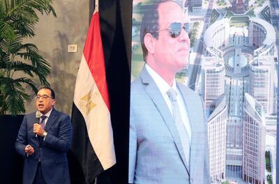 Prime Minister Mustafa Madbouli said quick action had prevented a collapse in many areas of Egypt's economy. EPA