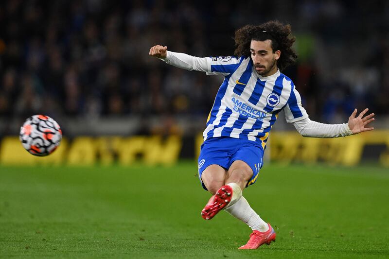 Marc Cucurella – 6. Was left hobbling by Walker but seemed to run it off. Some good work on the wing to beat Walker was ruined within seconds with the wrong pass and a City deadly counter attack. Livelier after the restart.  AFP