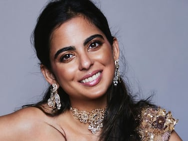 Isha Ambani sported ethnic Indian jewellery by Viren Bhagat at the Met Gala 2024. Photo: Anaita Shroff Adajania / @anaitashroffadajania / Instagram