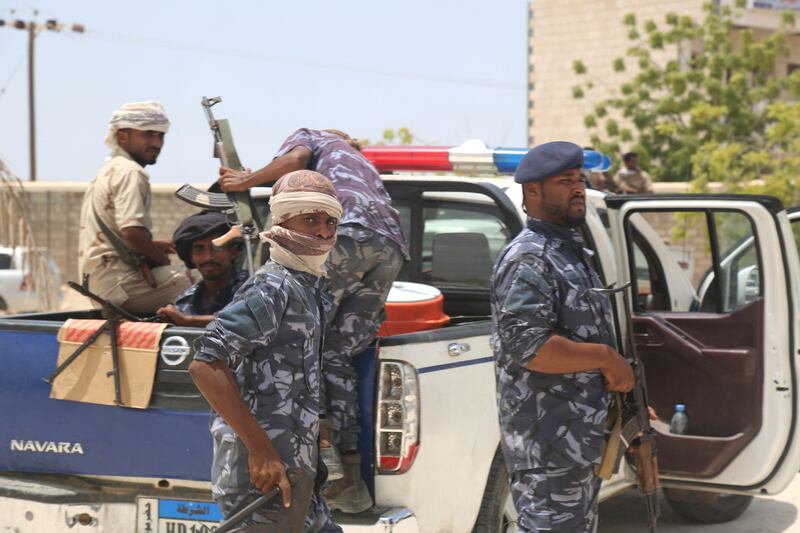 Members of Yemen's Elite Forces paramilitary, which has battled Al Qaeda in Shabwa province, bordering Hadramawt. Photo: The Sanaa Centre