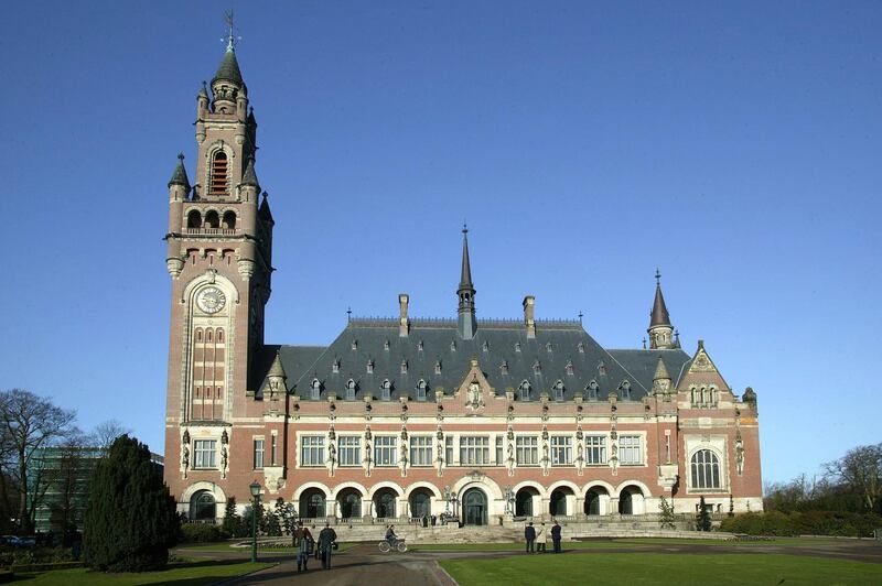 THE HAGUE, NETHERLANDS - APRIL 12: A general view of the International Court of Justice April 12, 2006 in The Hague, the Netherlands.  (Photo by Michel Porro/Getty Images)