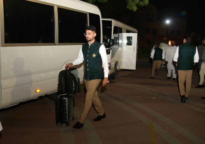 Pakistan are last of the participating teams to land in India for the World Cup. Photo: PCB / Twitter