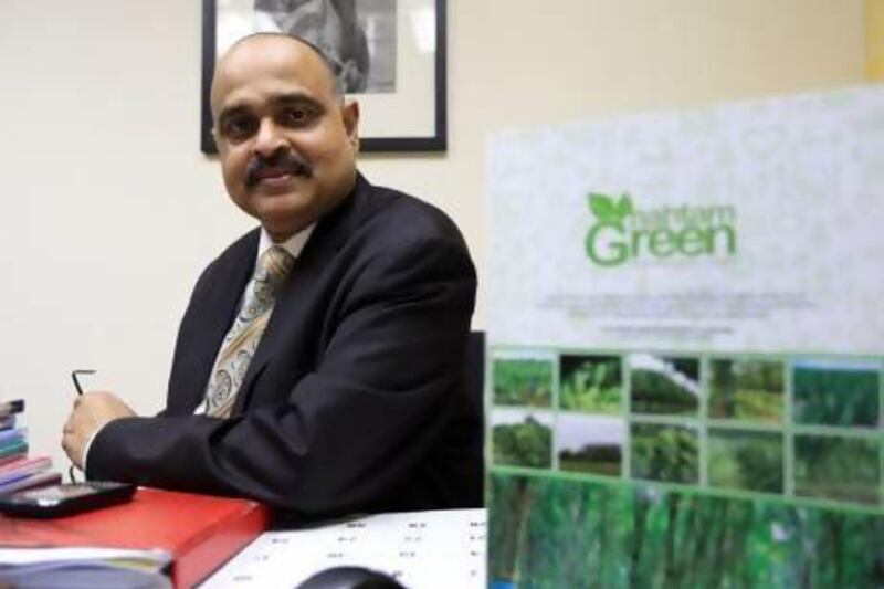 George Itty, chief executive of Nahtam Social Responsibility, says the company is acquiring 4,000 acres of land. Ravindranath K / The National
