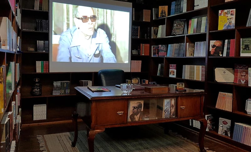 Office of late author Naguib Mahfouz in his new museum in Cairo. Reuters.